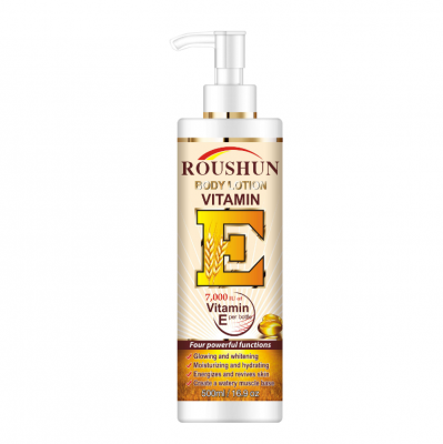 ROUSHUN Private Label Vitamin E Body Lotion Moisturizing Whitening Skin Anti-aging Lotion