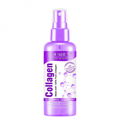 ROUSHUN Private Label collagen soothing gel spray with hyaluronic,promotes firm,tight skin for a youthful appearance