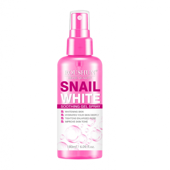 ROUSHUN Private Label snail white soothing gel spray,hydrates your skin deeply,tightens enlarged pore